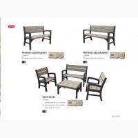 Комплект садовой мебели Wood Look And Feel Bench Set Нидерланды Allibert, Keter для дома