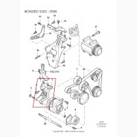 Кронштейн генератора Форд Мондео, Ford 97BB-10239-AA, оригинал