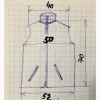 Жилетка женская меховая, р.48